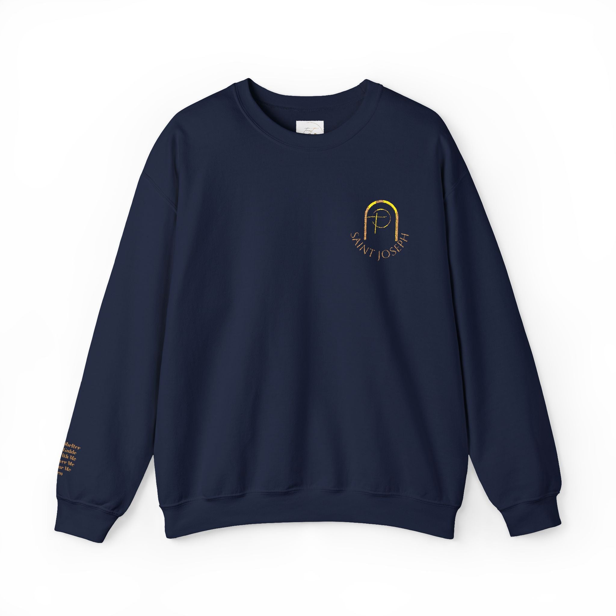 Saint Joseph Cozy Fleece Crewneck Prayers in Thread Luxe Collection