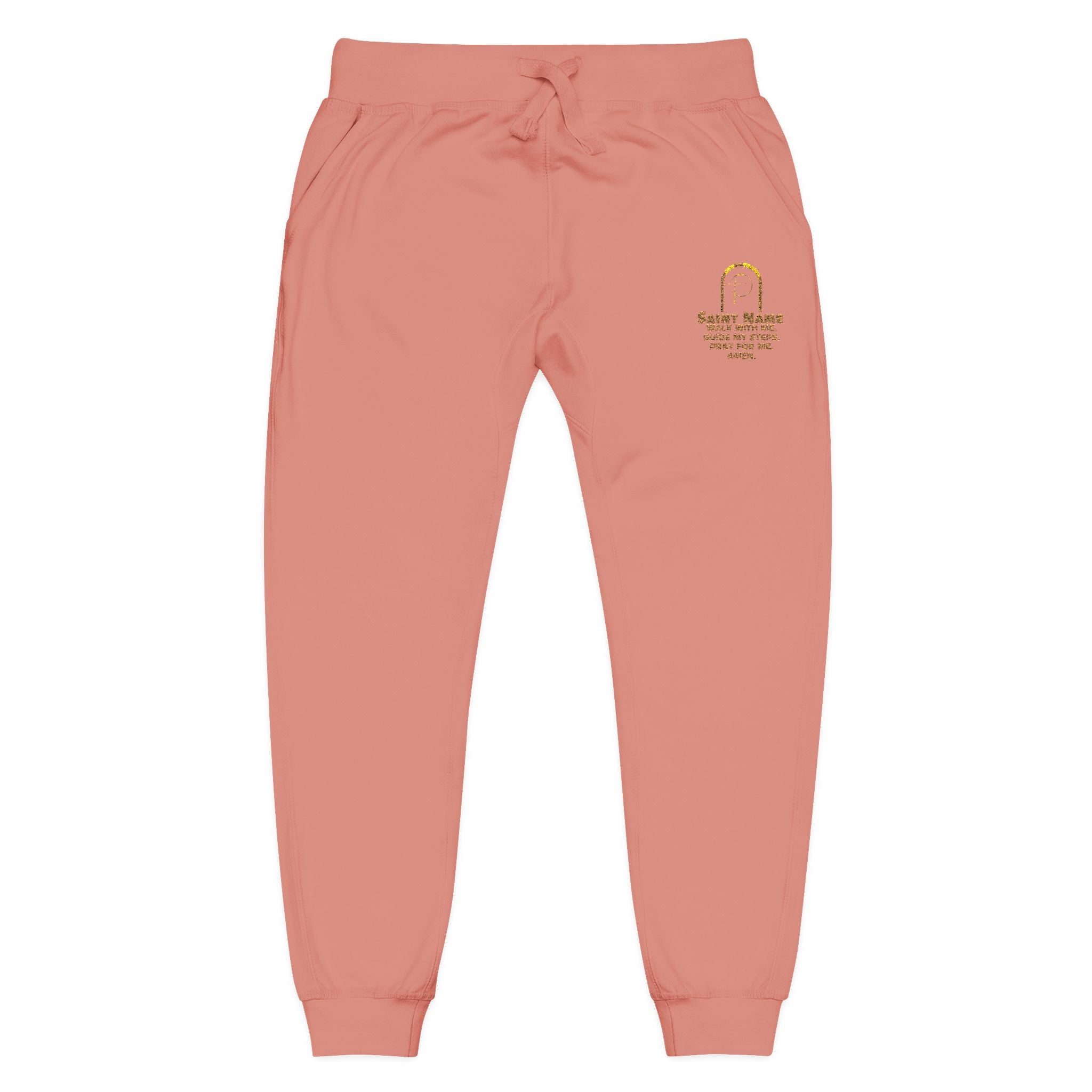Personalized Luxe Cozy  Prayers in Thread Gold Arch Jogger