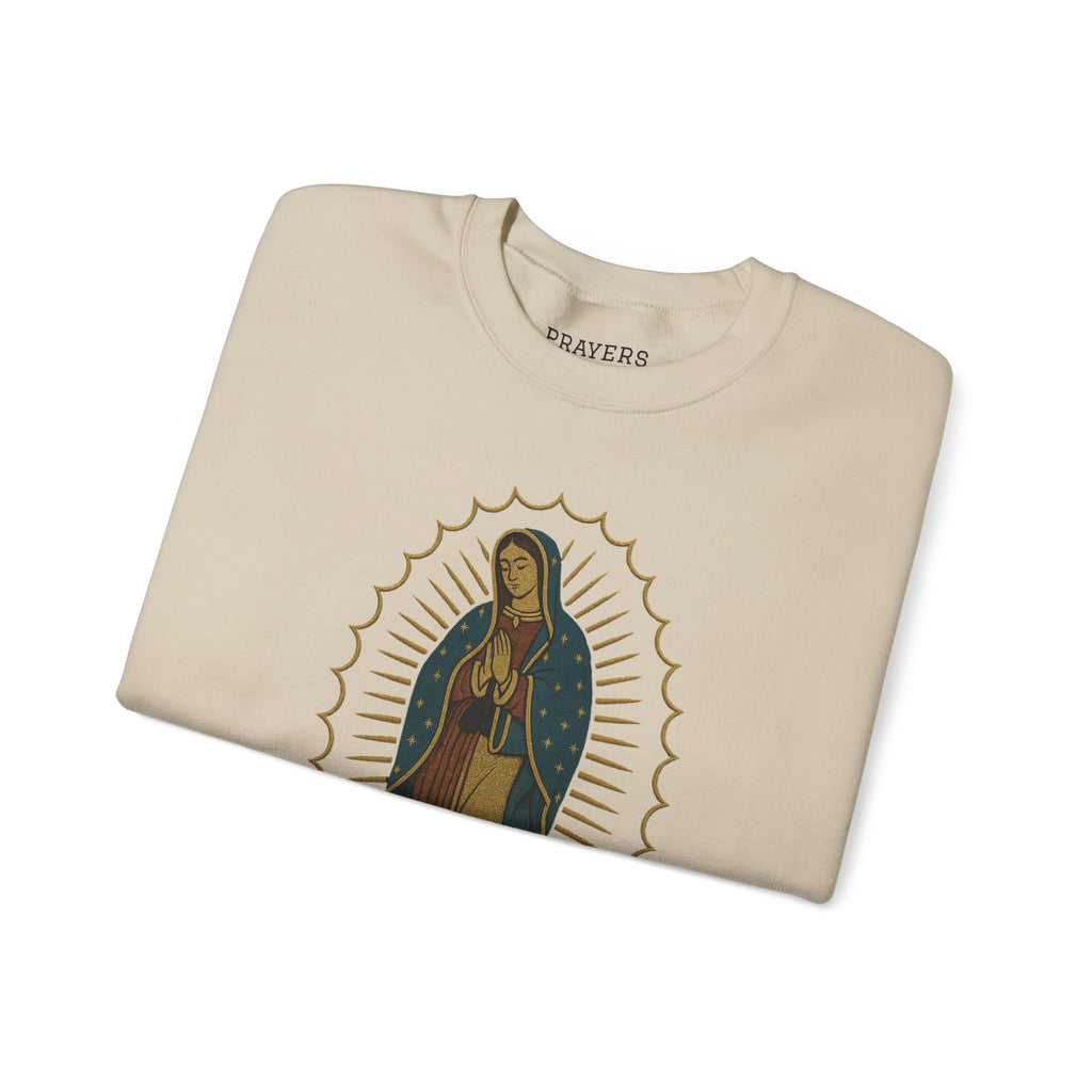 Our Lady of Guadalupe Luxury DTG Printed CrewneckSweatshirt