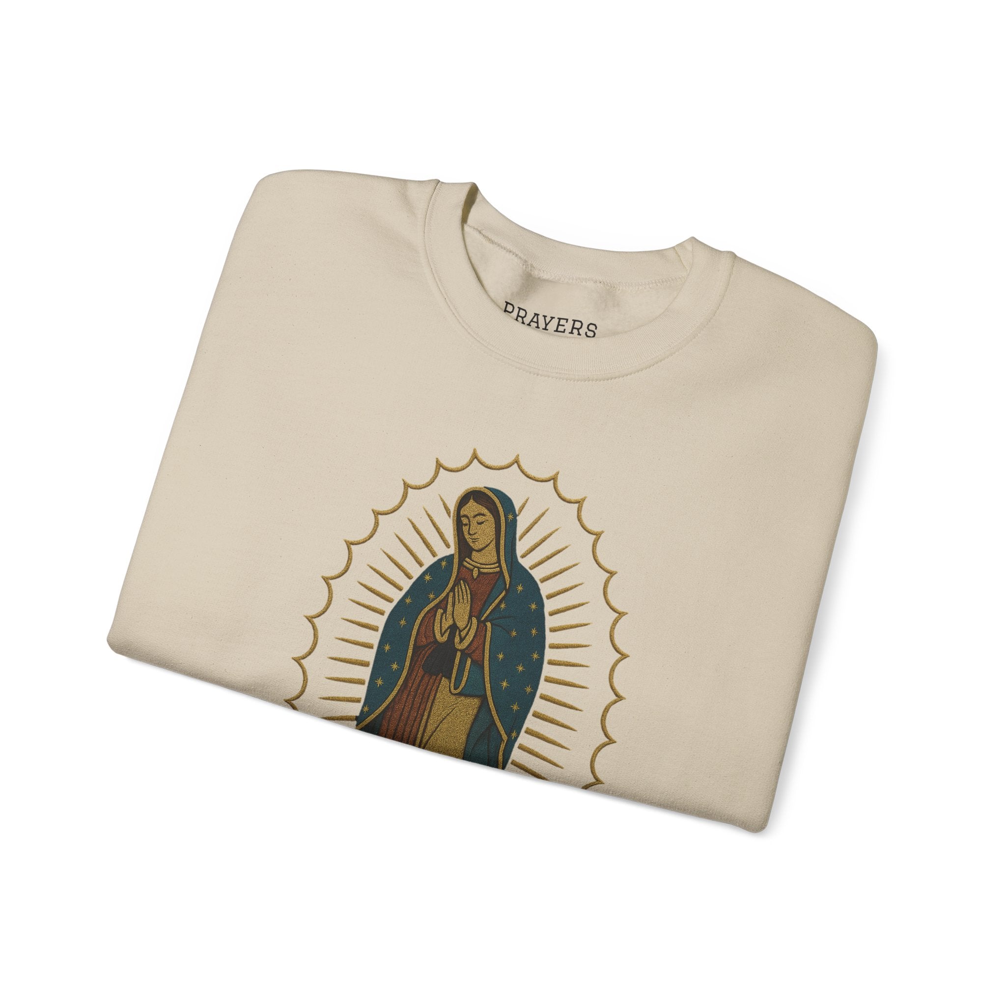 Our Lady of Guadalupe Luxury DTG Printed CrewneckSweatshirt