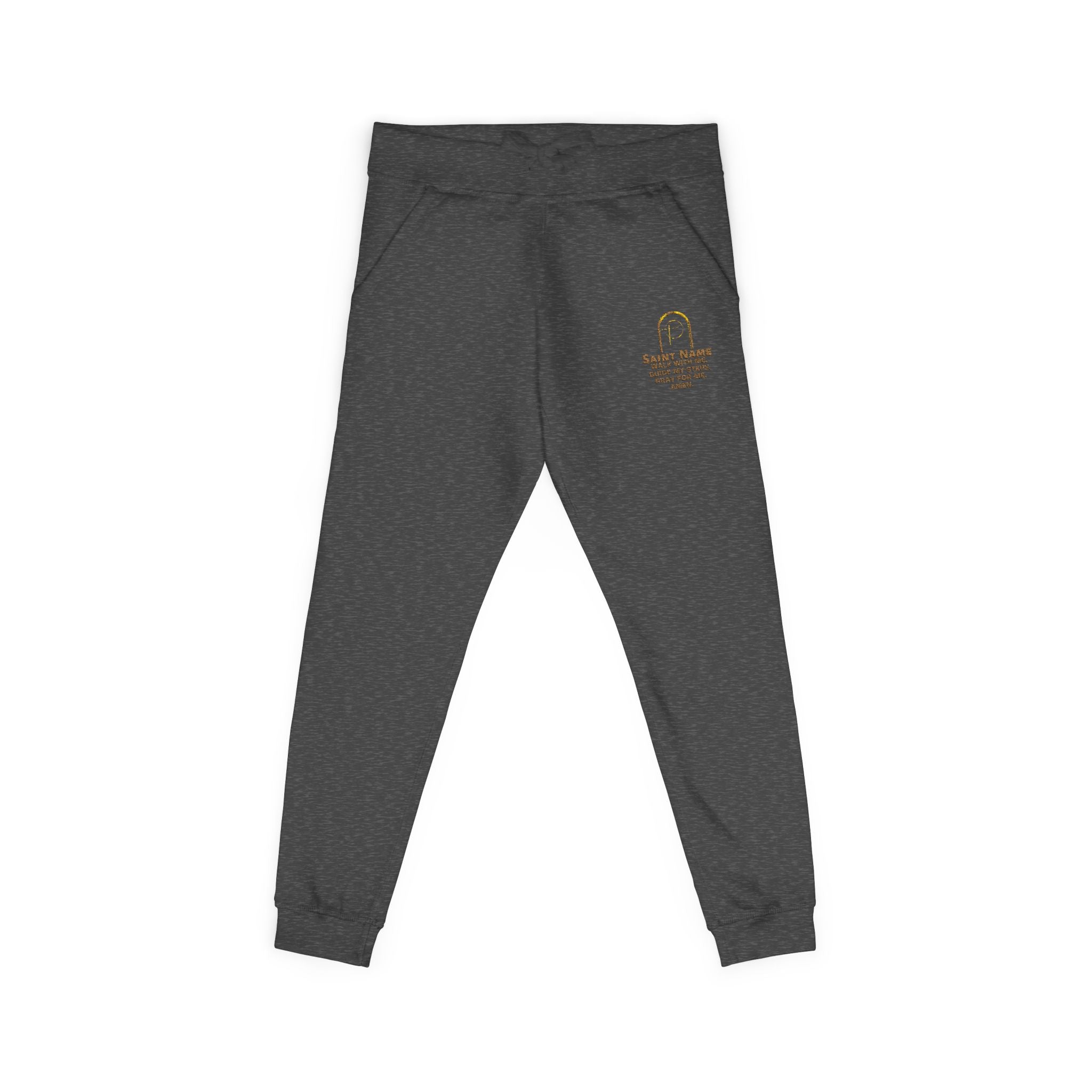 Personalized Luxe Cozy  Prayers in Thread Gold Arch Jogger
