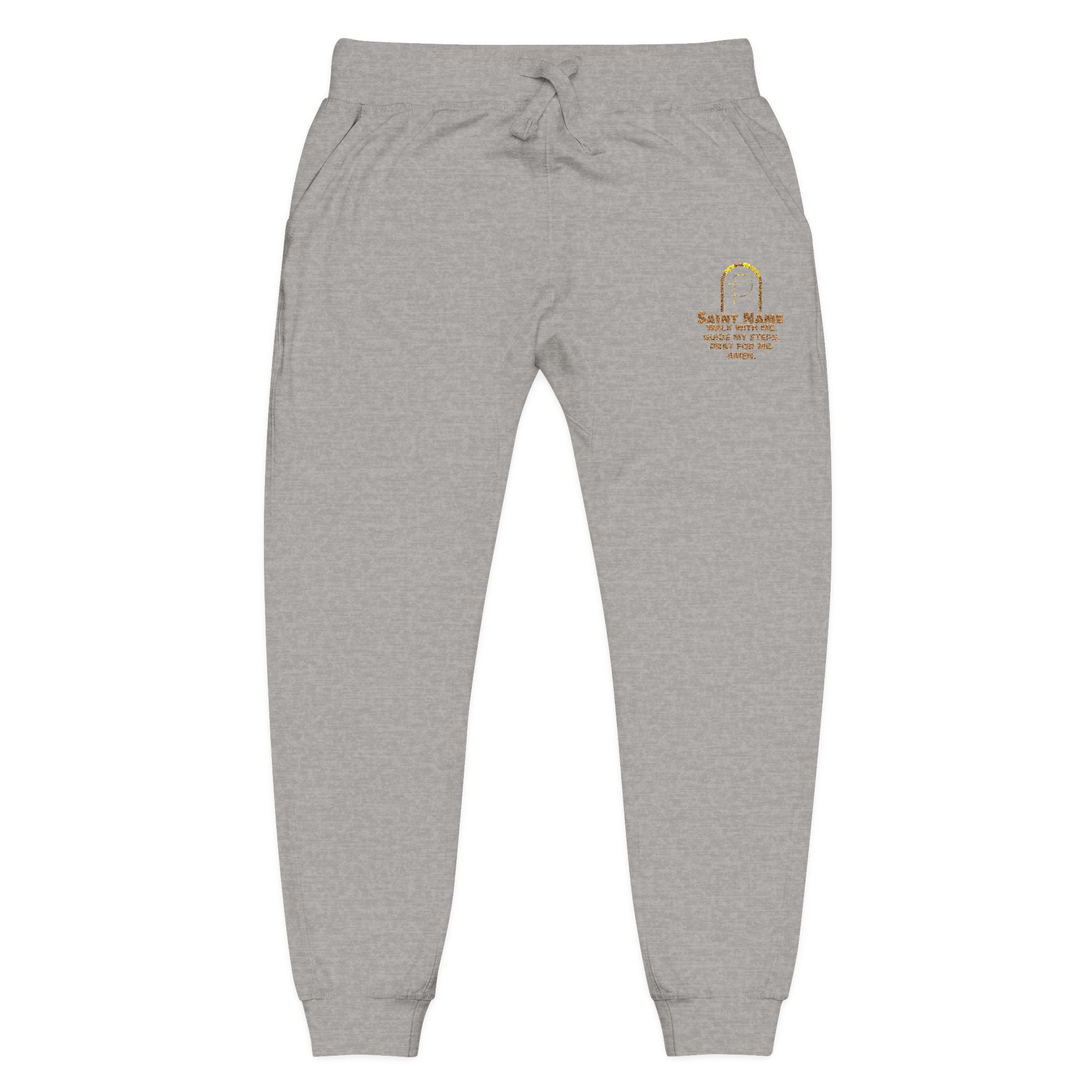 Personalized Luxe Cozy  Prayers in Thread Gold Arch Jogger