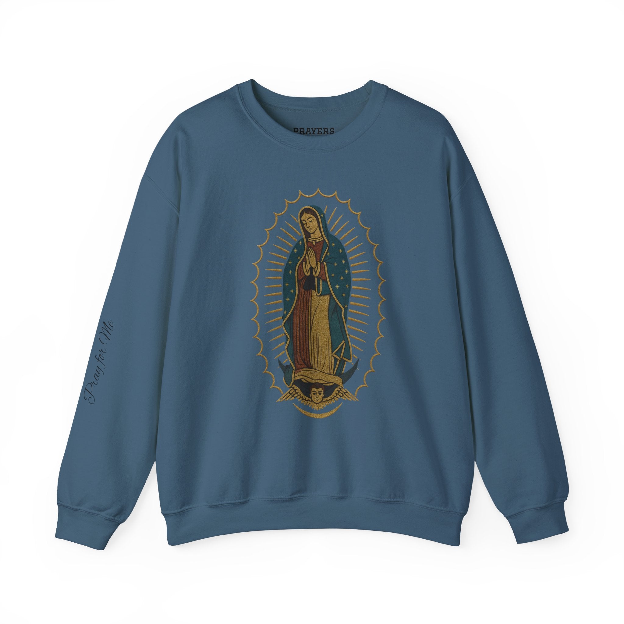 Our Lady of Guadalupe Luxury DTG Printed CrewneckSweatshirt