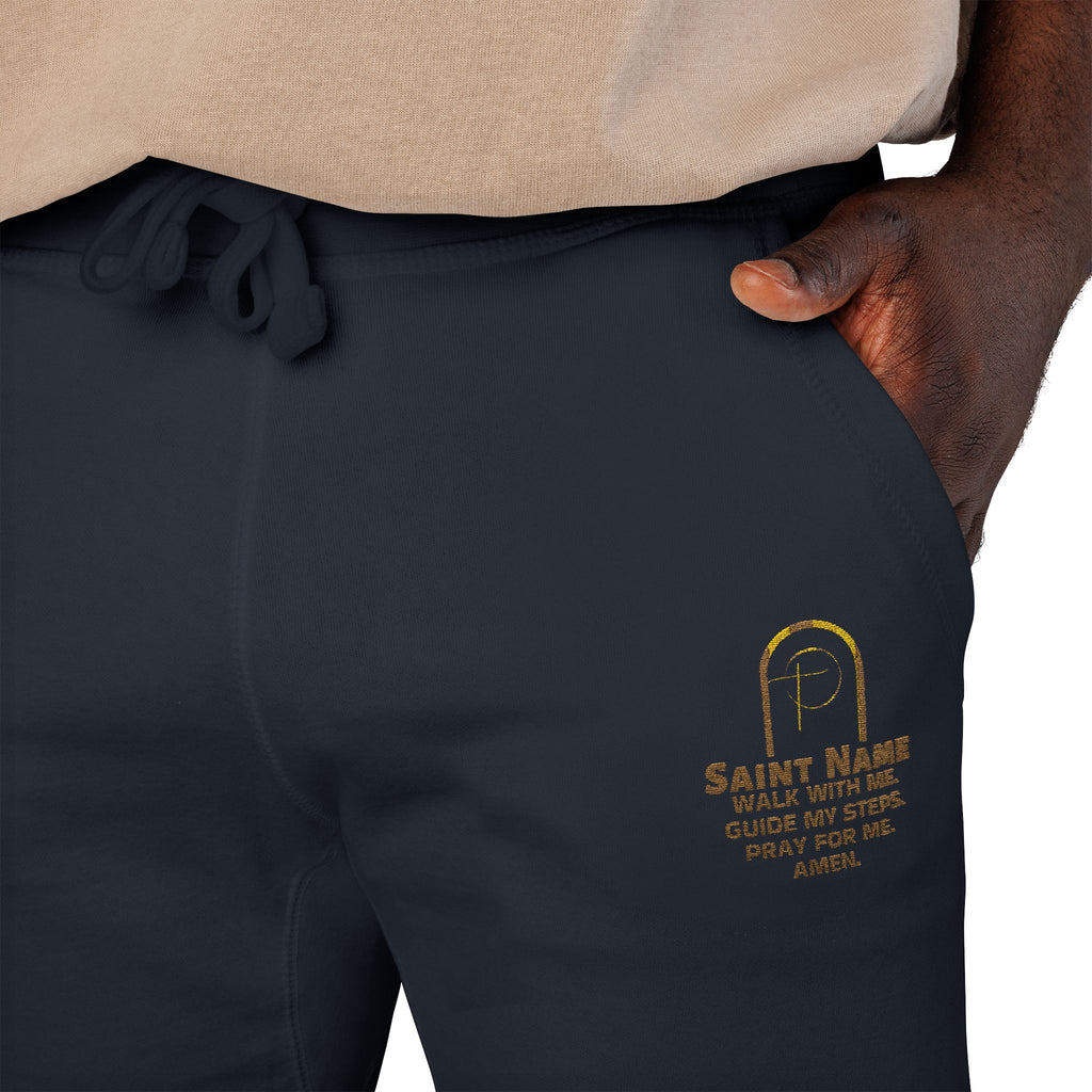 Personalized Luxe Cozy  Prayers in Thread Gold Arch Jogger